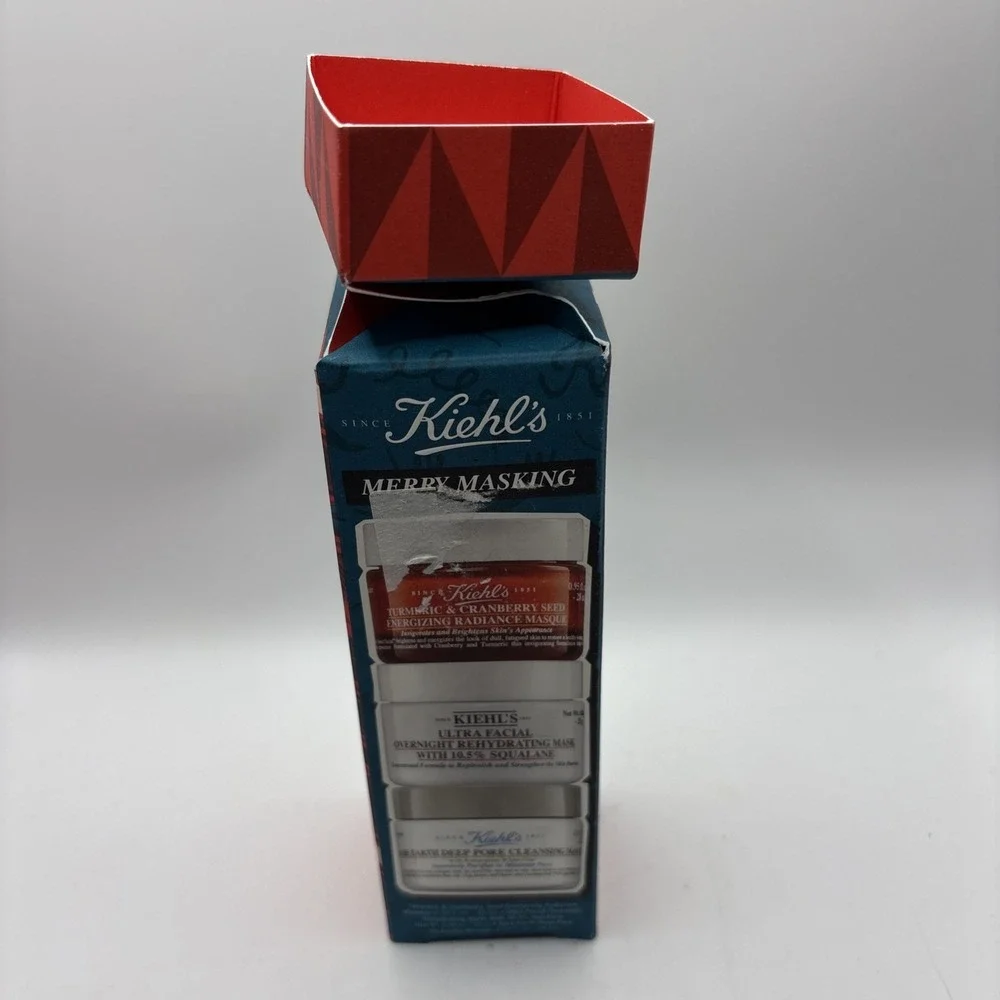 Kiehl's Merry Masking Trio Holiday Gift Set Of 3 Face Mask Minis Travel Size NEW